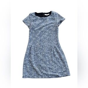 LOFT Blue and White A Line Dress Size 4